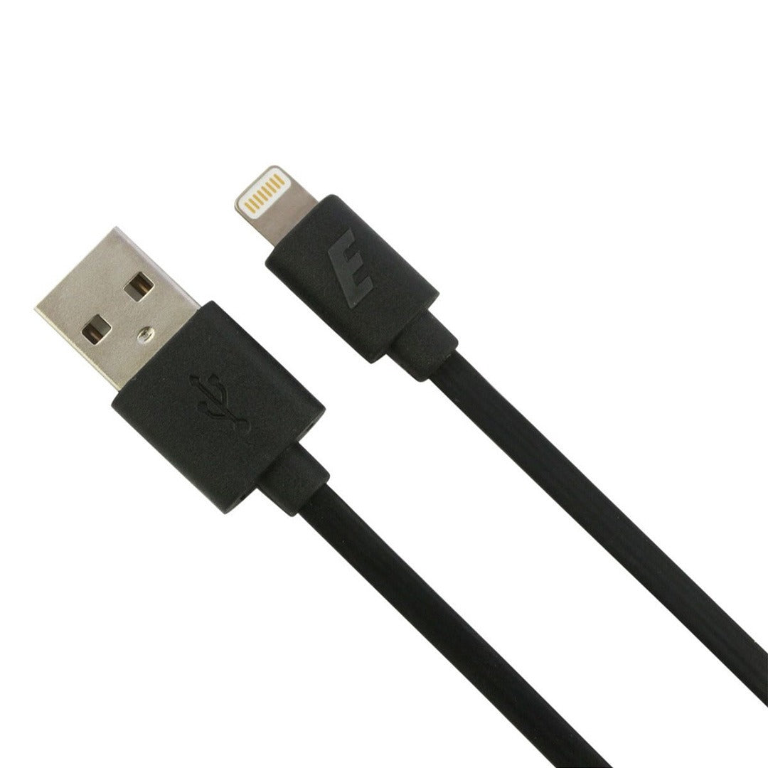Energizer Lightning Cable Flat 1.2M for iPhone – Black