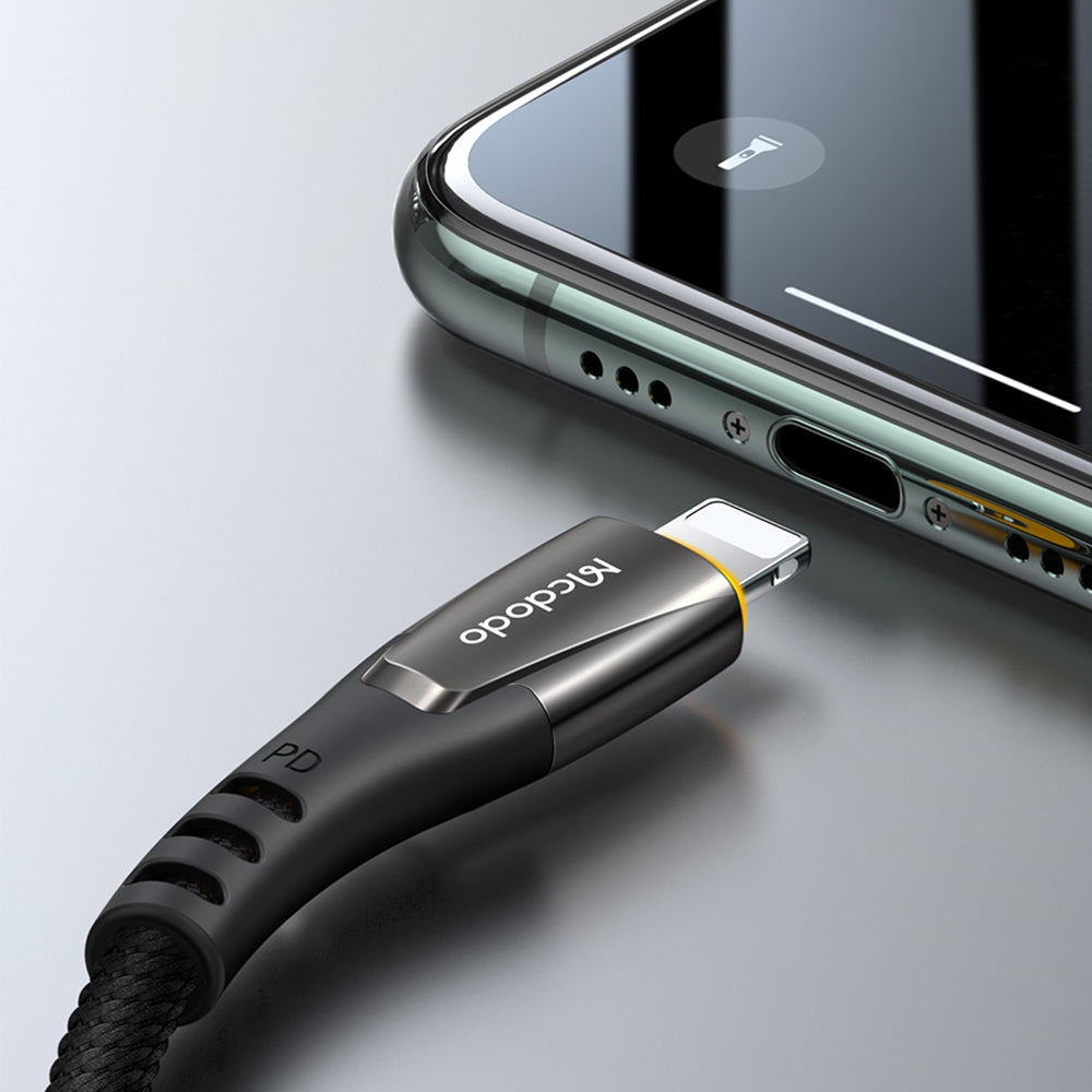 Mcdodo CA-765 Porsche Series PD Type-C to Lightning Cable with LED – 1.2m
