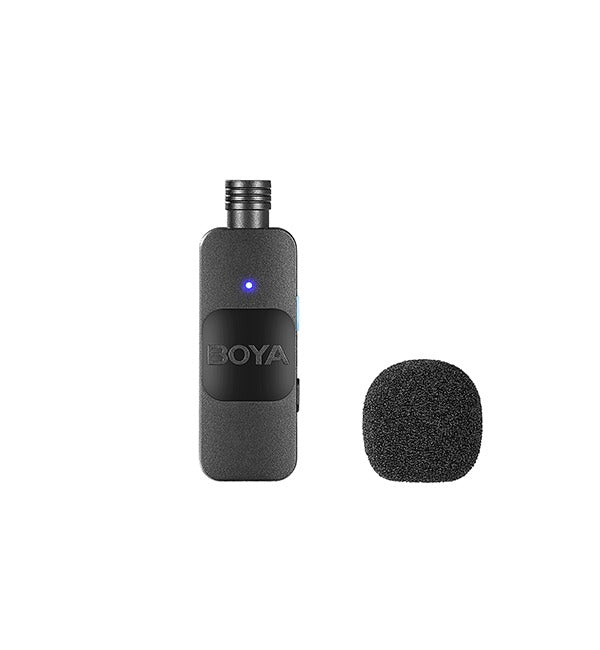 BOYA Smallest 2.4Ghz Wireless Microphone for Type-C device( 2TX+1RX ) – Black
