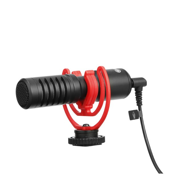 ميكروفون BOYA Super-Cardioid Condenser Condenser Pro/داعم للمراقبة - أسود