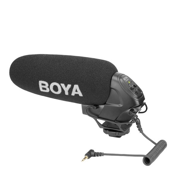 ميكروفون بندقية صوتية فائقة القلب من BOYA - أسود