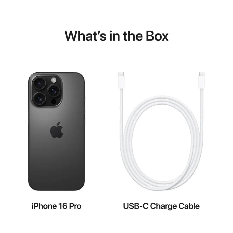 Apple iPhone 16 Pro - 256GB / Black Titanium / 5G / 6.3"