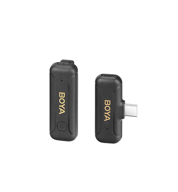 BOYA Smallest 2.4Ghz Wireless Microphone for Type-C device( 1TX+1RX ) -Black