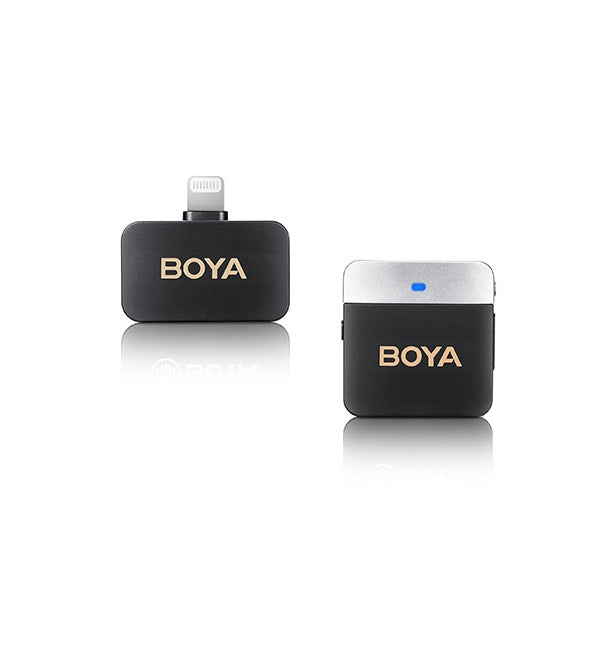 BOYA 2.4Ghz Wireless Microphone with Ear-Return Monitoring function – Black