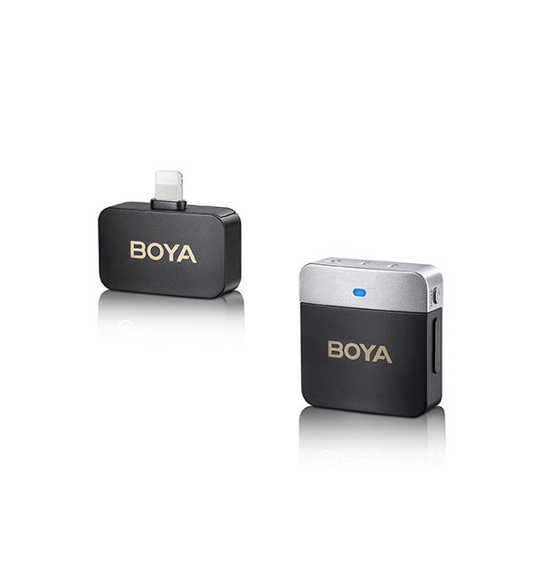 BOYA 2.4Ghz Wireless Microphone with Ear-Return Monitoring function – Black