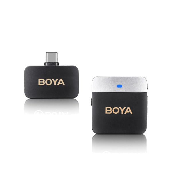 BOYA 2.4Ghz Wireless Microphone with Ear-Return Monitoring function – Black
