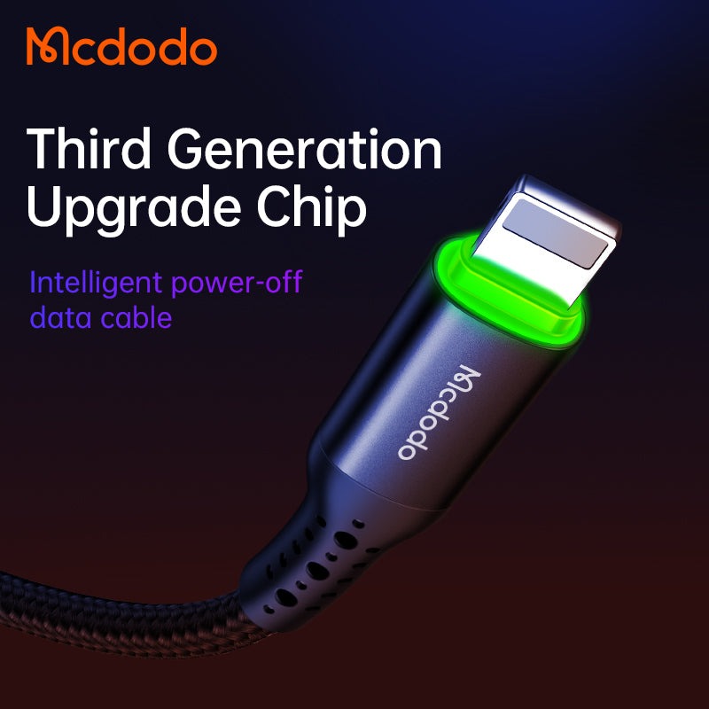 Mcdodo CA-741 Nest Series Auto Power Off Lightning Cable – 1.8m