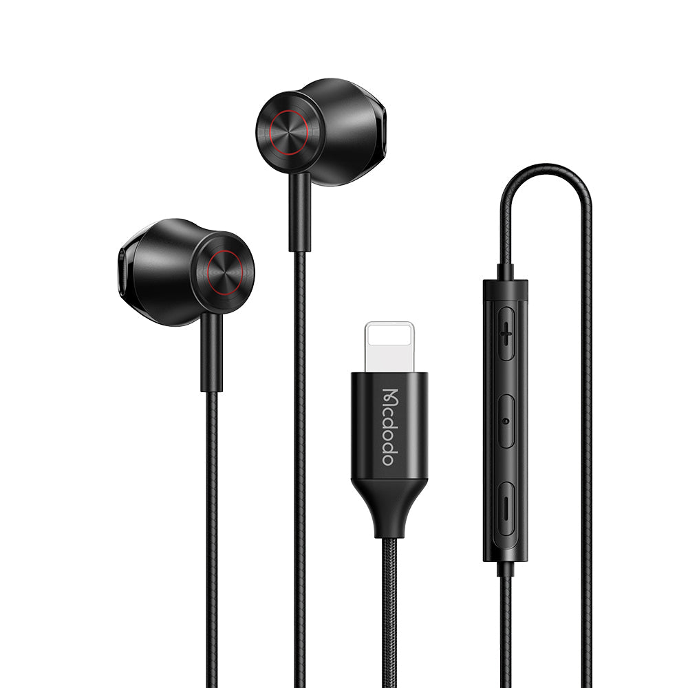 Mcdodo HP-6120 Achievement Series Lightning Earphone (support call/volume control)