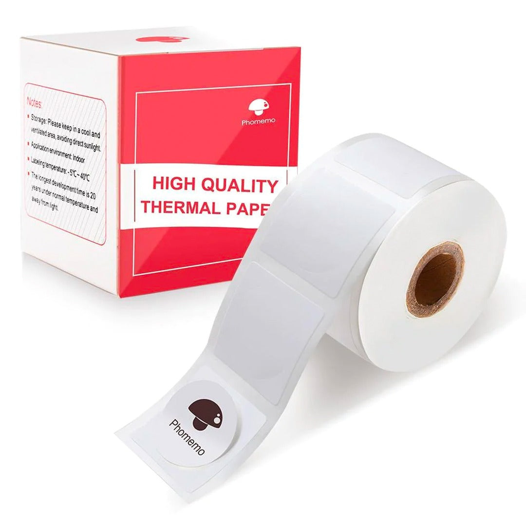 Phomemo Printer Labels 20 X 20mm Round White Label – 1 Roll (300 Labels/Roll) - XY2020