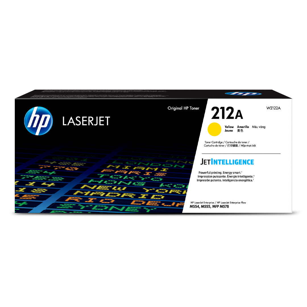 HP 212A Yellow Toner Cartridge – 4.5K Pages / Yellow Color / Toner Cartridge – (W2122A)