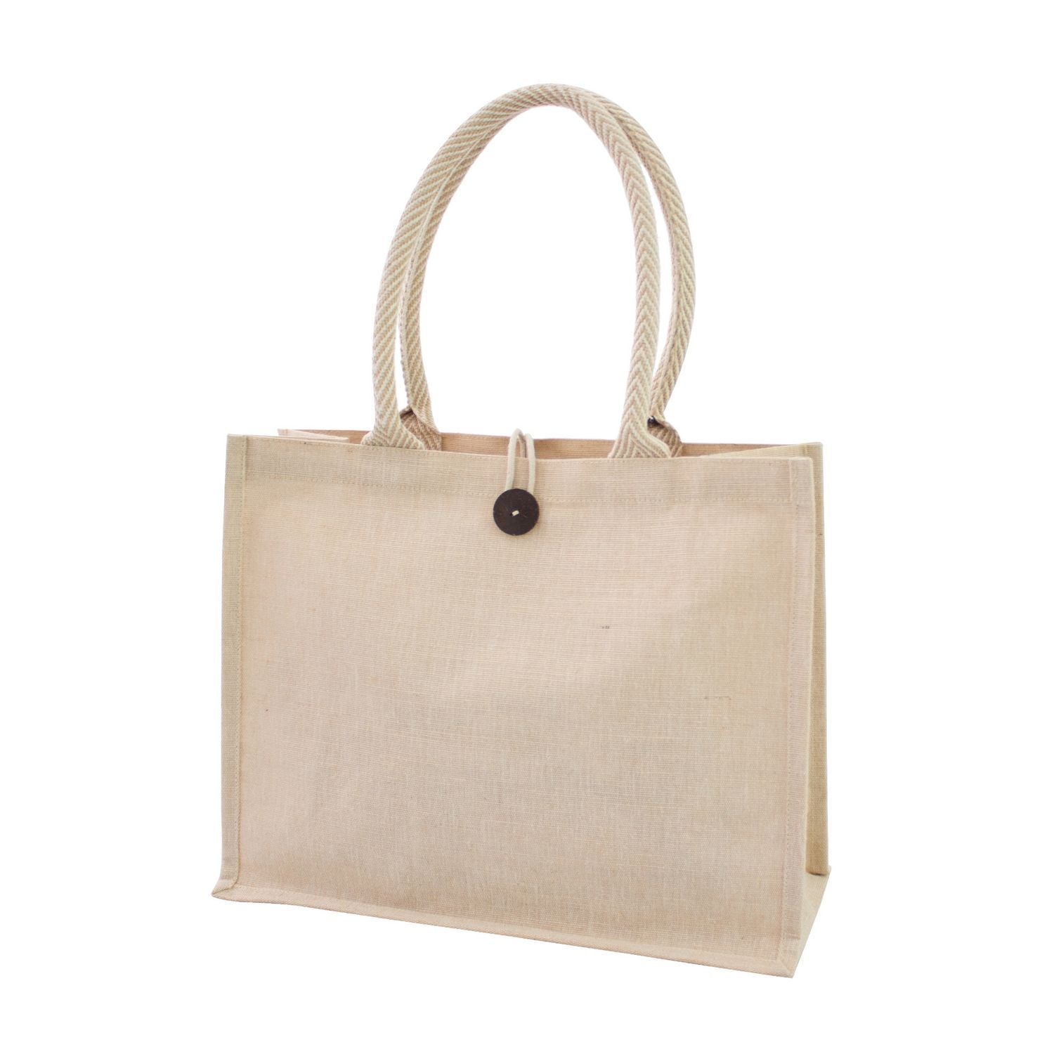 Jute Bag With Button – 34cm x 43cm (Juco-B-Button)
