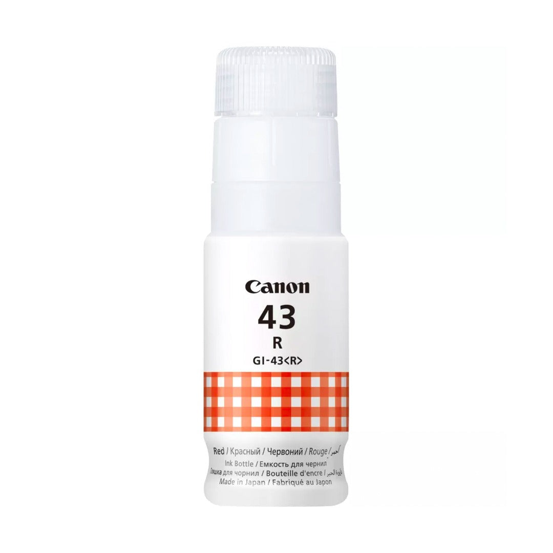 زجاجة حبر GI-43 من Canon - 3.8 ألف صفحة/زجاجة حبر أحمر اللون/زجاجة حبر