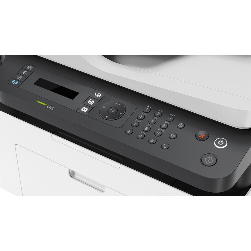 طابعة ليزر متعددة الوظائف من HP MFP 137fnw - 20 صفحة في الدقيقة / 1200 نقطة في البوصة / A4 / USB / LAN / Wi-Fi / FAX / ليزر أحادي اللون - (4ZB84A)