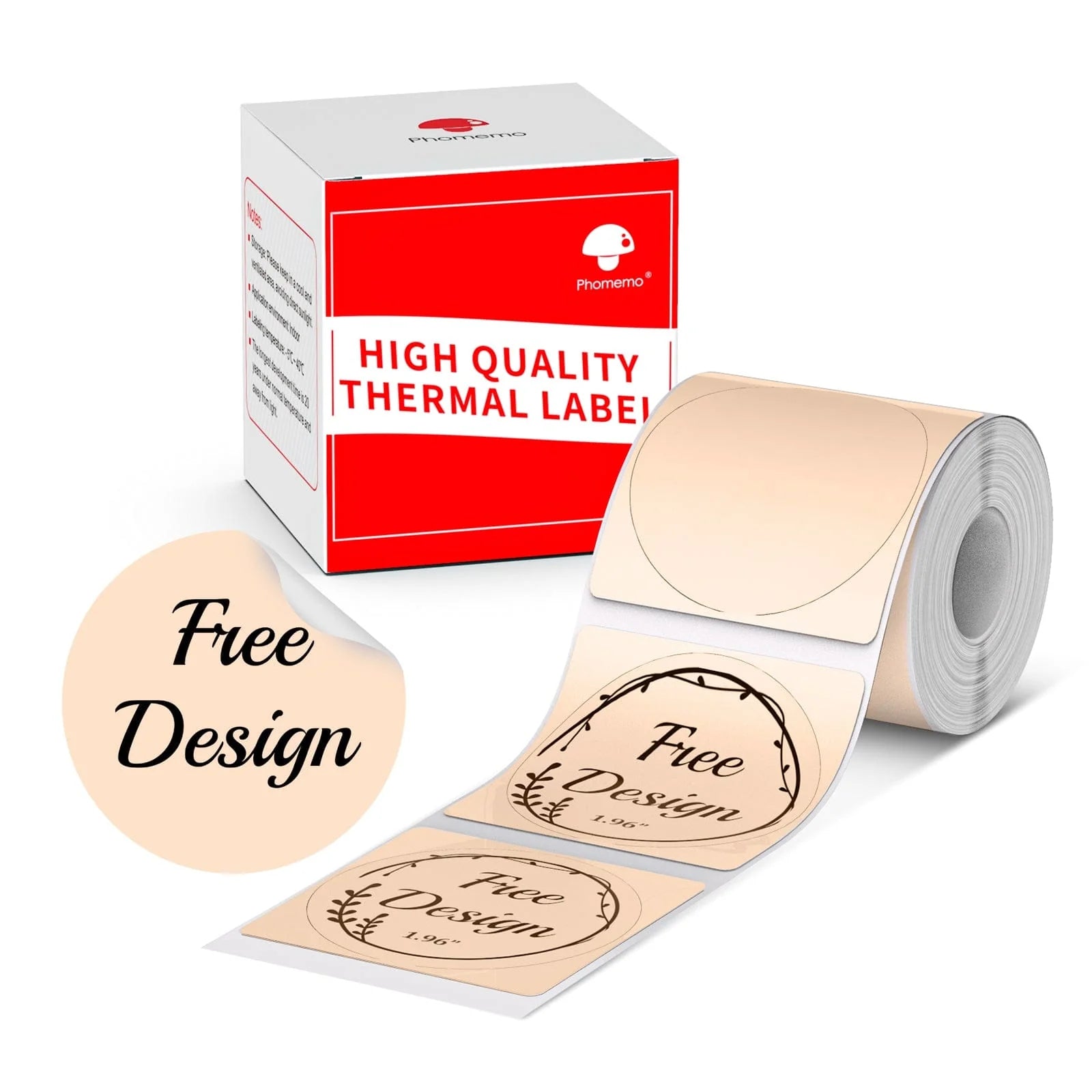 Phomemo Printer Labels 50 X 50mm Round Label