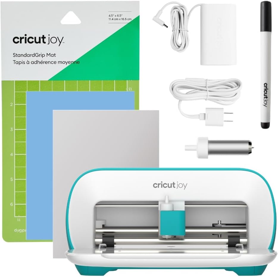 ماكينة Cricut Joy - ماكينة قص ذكية صغيرة الحجم ومحمولة تعمل بالبلوتوث - 4.5 بوصة (11.43 سم)