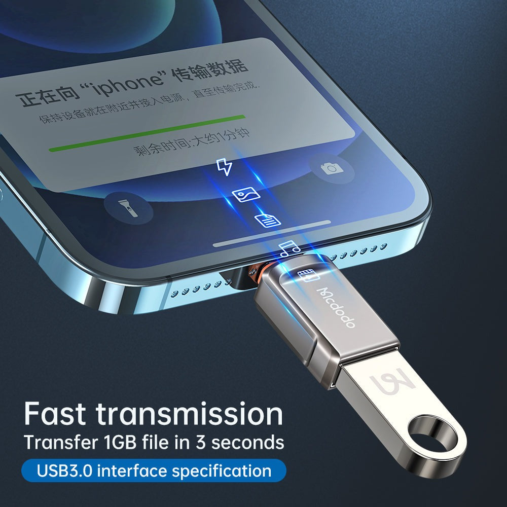 Mcdodo OT-8600 OTG USB-A 3.0 إلى محول لايتنينج