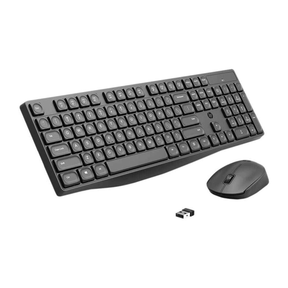 لوحة المفاتيح والماوس اللاسلكي HP Wireless Keyboard and Mouse Combo CS10 - أسود