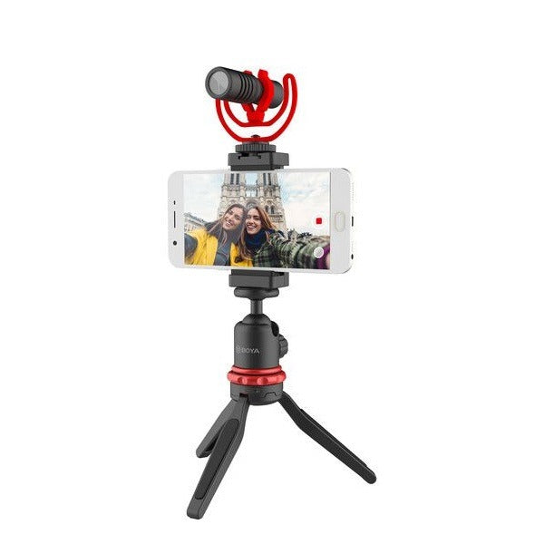 BOYA vlogger kit(BY-T1/BY-C12/BY-MM1) – Black