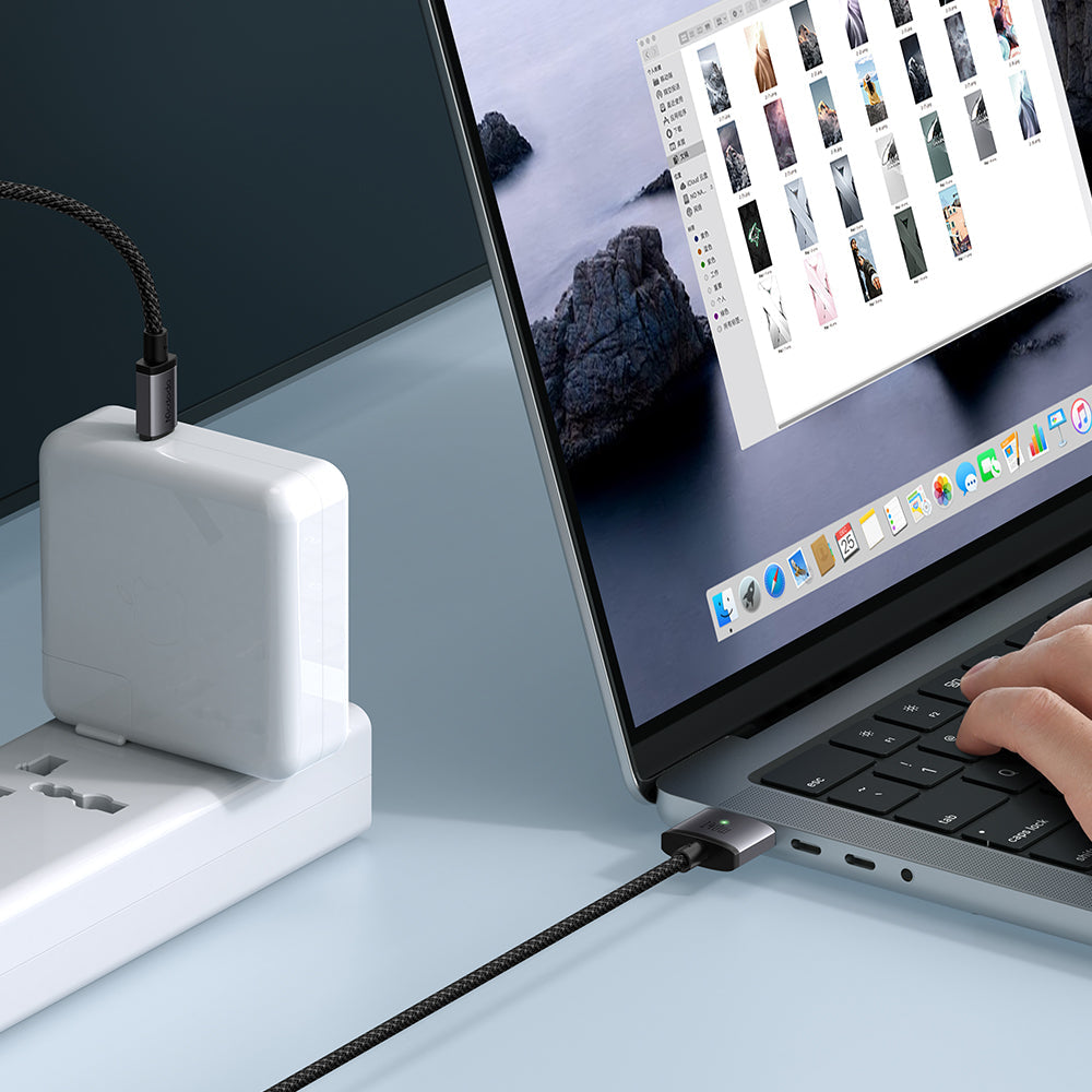 Mcdodo CA-1470 140W USB-C to MagSafe 3 Magnetic Cable with LED – 2m