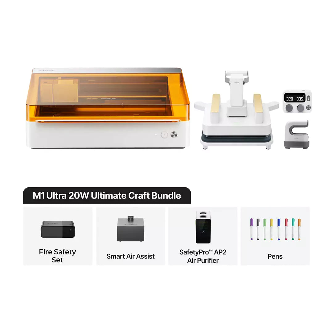 xTool M1 Ultra 20W 4-in-1 Smart Craft Machine Ultimate Craft Bundle