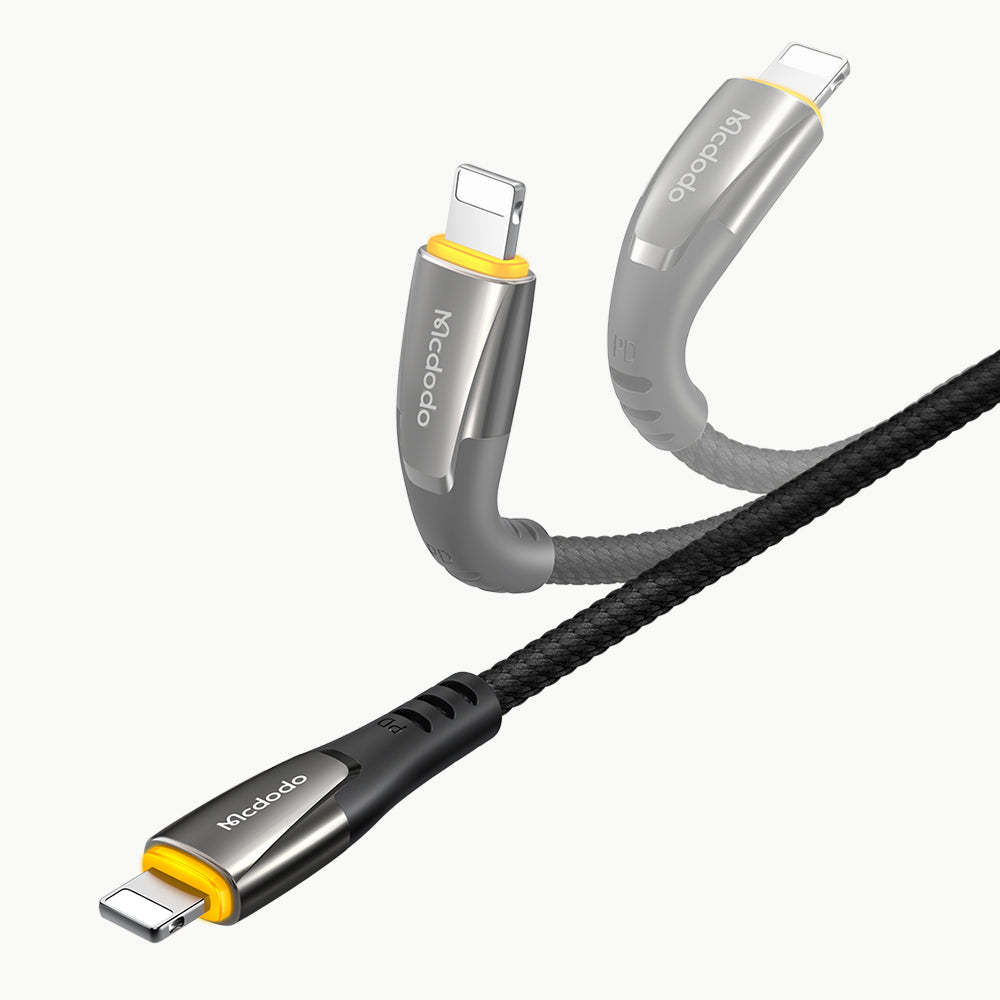 Mcdodo CA-765 Porsche Series PD Type-C to Lightning Cable with LED – 1.2m