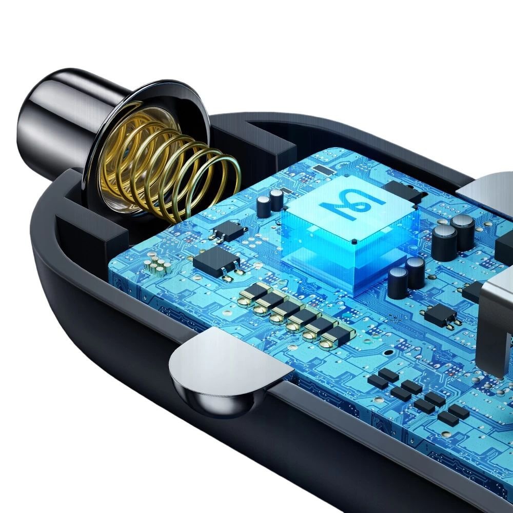 شاحن السيارة Mcdodo CC-2680 شاحن السيارة USB+USB-C PD ثنائي المنفذ، 45 واط، 5 أمبير