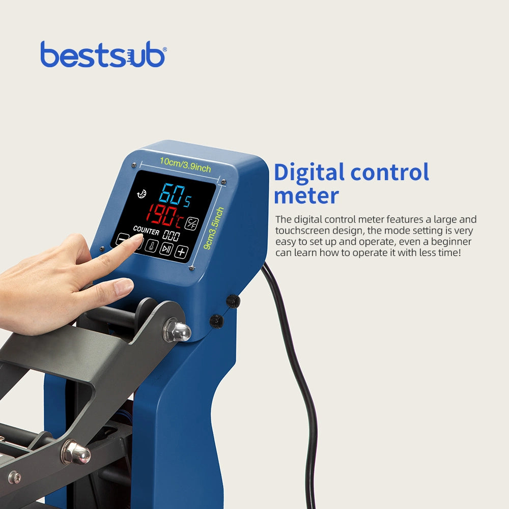 BestSub Manual Flat Heat Press – 38 x 38 cm / Seychelles Blue