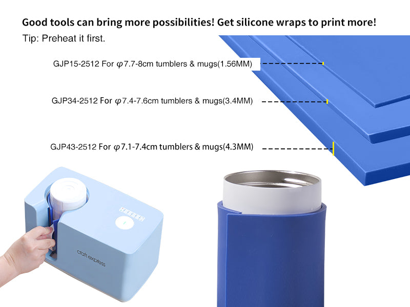 Craft Express Easy Auto Mug Heat Press Sublimation Mug Printing-Blue 220V