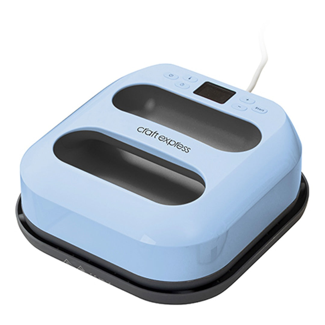 Craft Express Eco Portable Heat Press – 22.5 x 22.5cm / Ideal for fabrics, vinyl, or other compatible materials