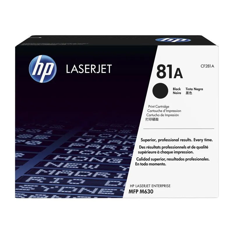 HP 81A Black Color Toner Cartridge - (CF281A)
