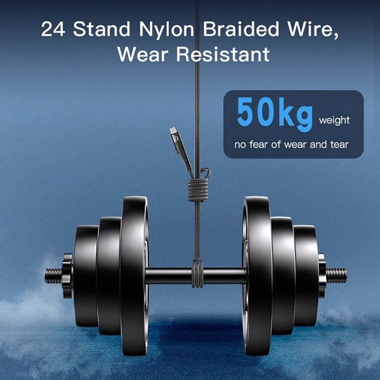 Yesido CA109 2A USB to Lightning Charging Data Cable – Black / 3m