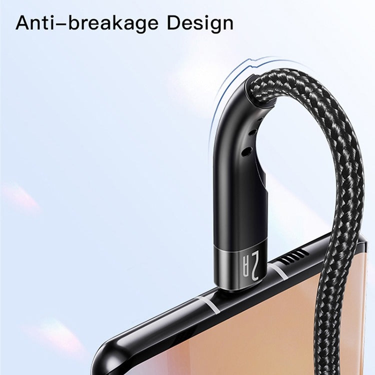 Yesido CA109 2A USB to Lightning Charging Data Cable – Black / 3m