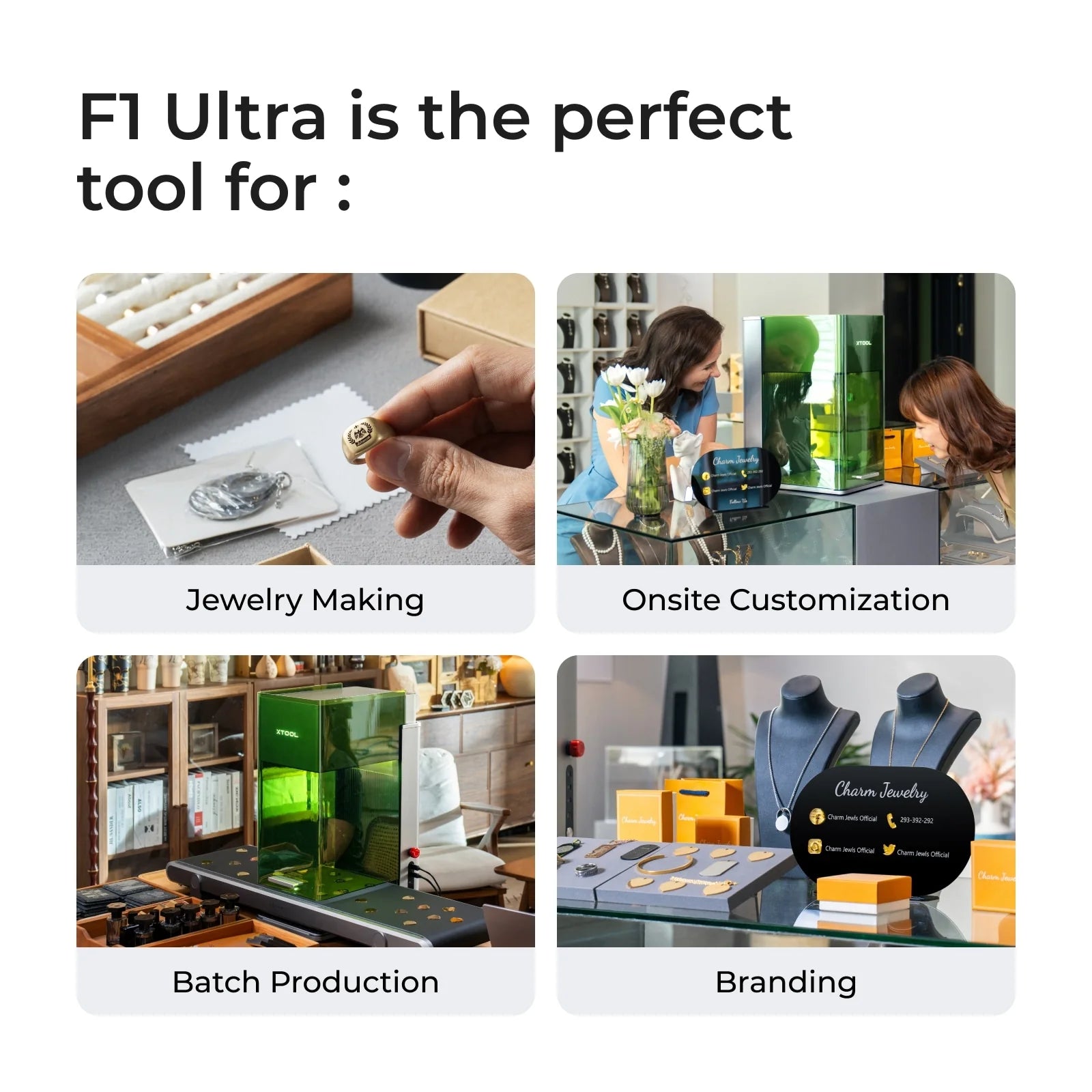 xTool F1 Ultra 20W Fiber & Diode Dual Laser Engraver Deluxe Bundle
