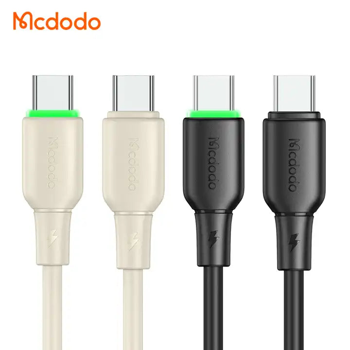 Mcdodo CA-477 65W Liquid Silicone + LED Series – Type-C to Type-C / 1.2m