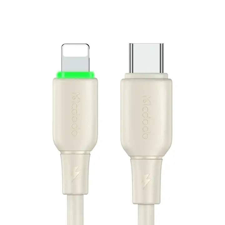 Mcdodo CA-476 65W Liquid Silicone + LED Series – Type-C to Lightning / 1.2m