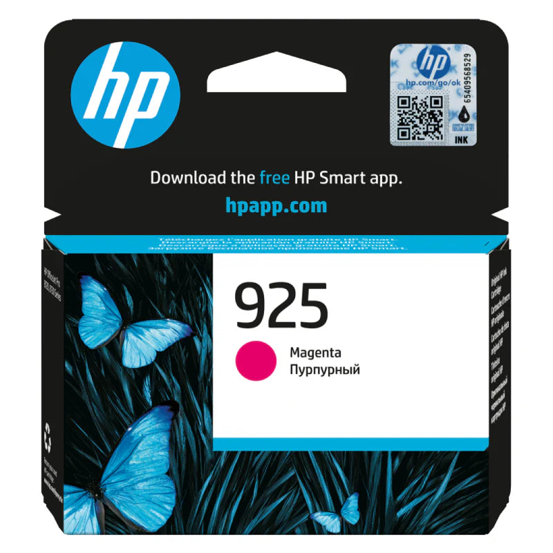 HP 925 Magenta Original Ink Cartridge - 400 Pages / Magenta / Ink Cartridge