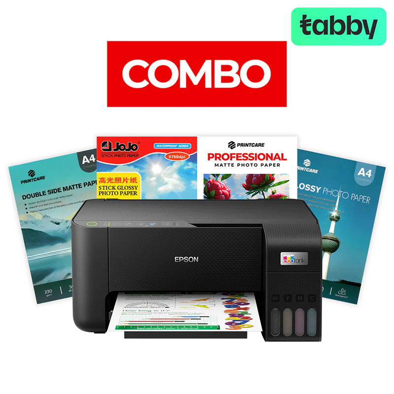 Epson EcoTank L3250 A4 Wi-Fi All-in-One Ink Tank Printer - Photo Paper Combo Offer