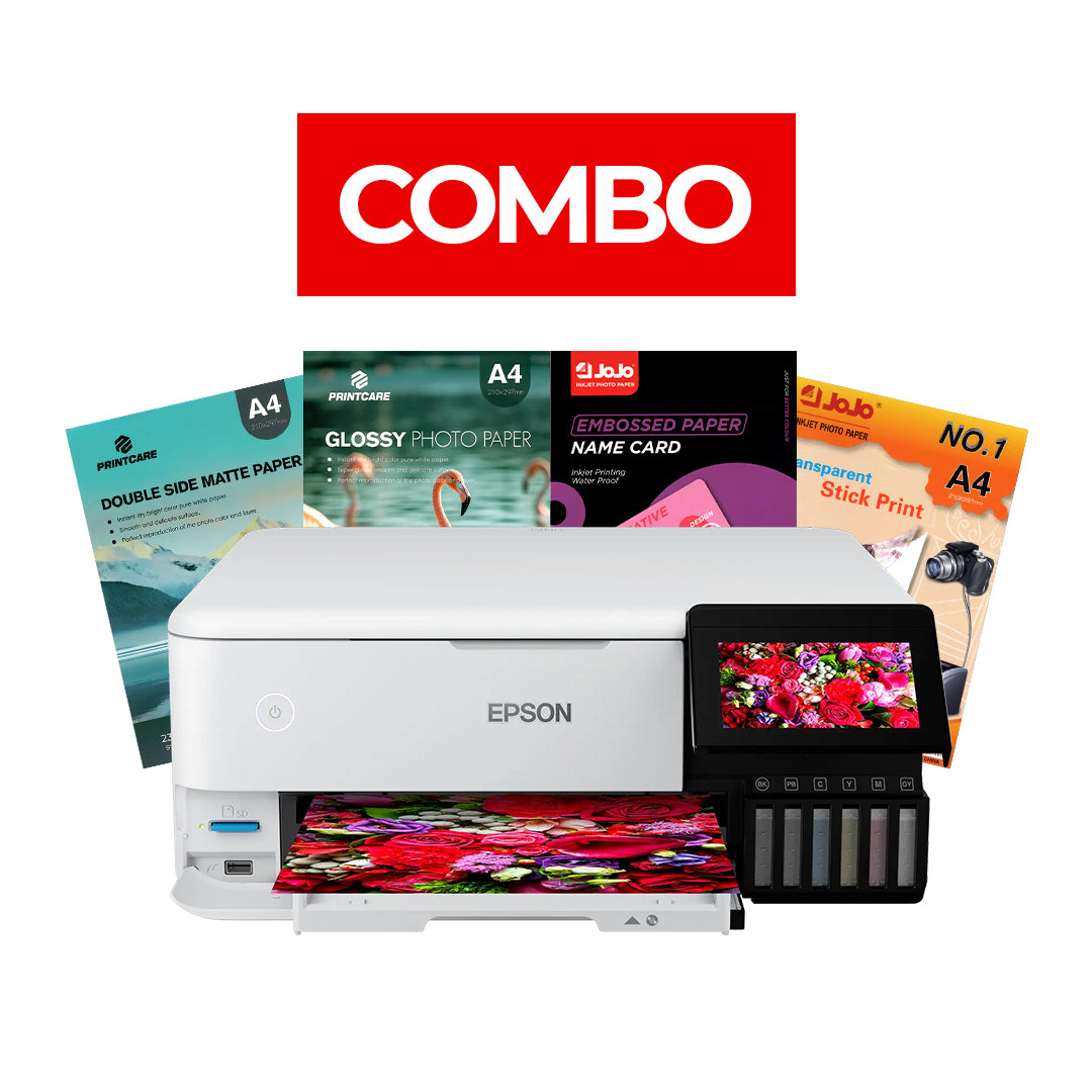 Epson EcoTank L8160 A4 Photo Printer - Photo Paper Bundle Offer