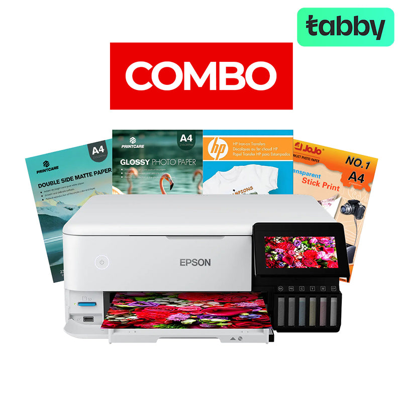 Epson EcoTank L8160 A4 Photo Printer - Photo Paper Bundle Offer