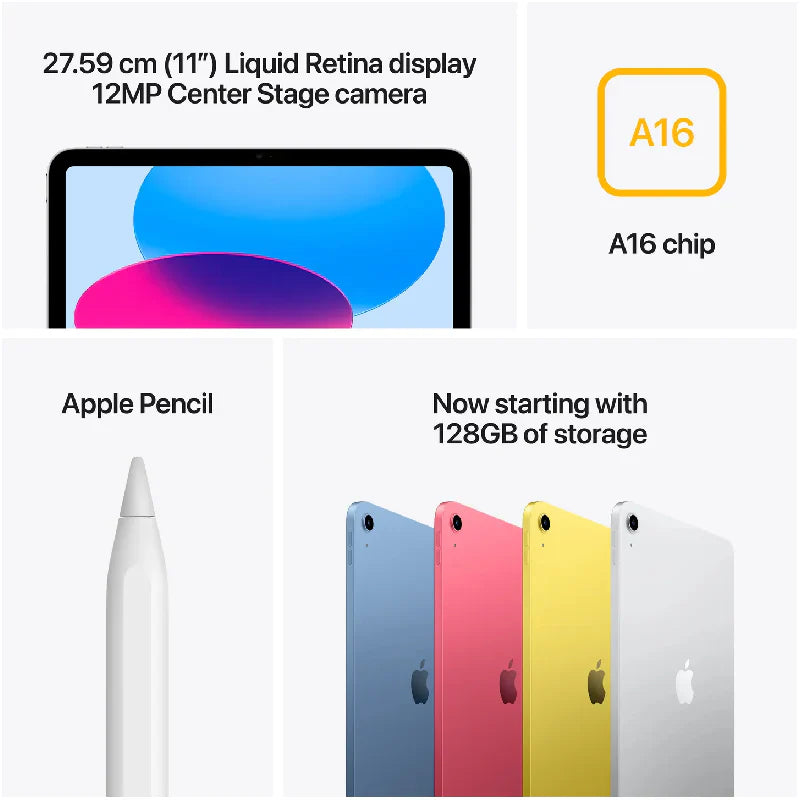 Apple iPad 11th Gen - A16 (2025) / 11-inch / 128GB / WiFi / YELLOW