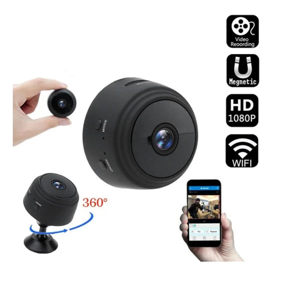 كاميرا A9 صغيرة تعمل بتقنية الواي فاي IP مع كاميرا HD 1080P ومستشعر حركة ورؤية ليلية بالأشعة تحت الحمراء