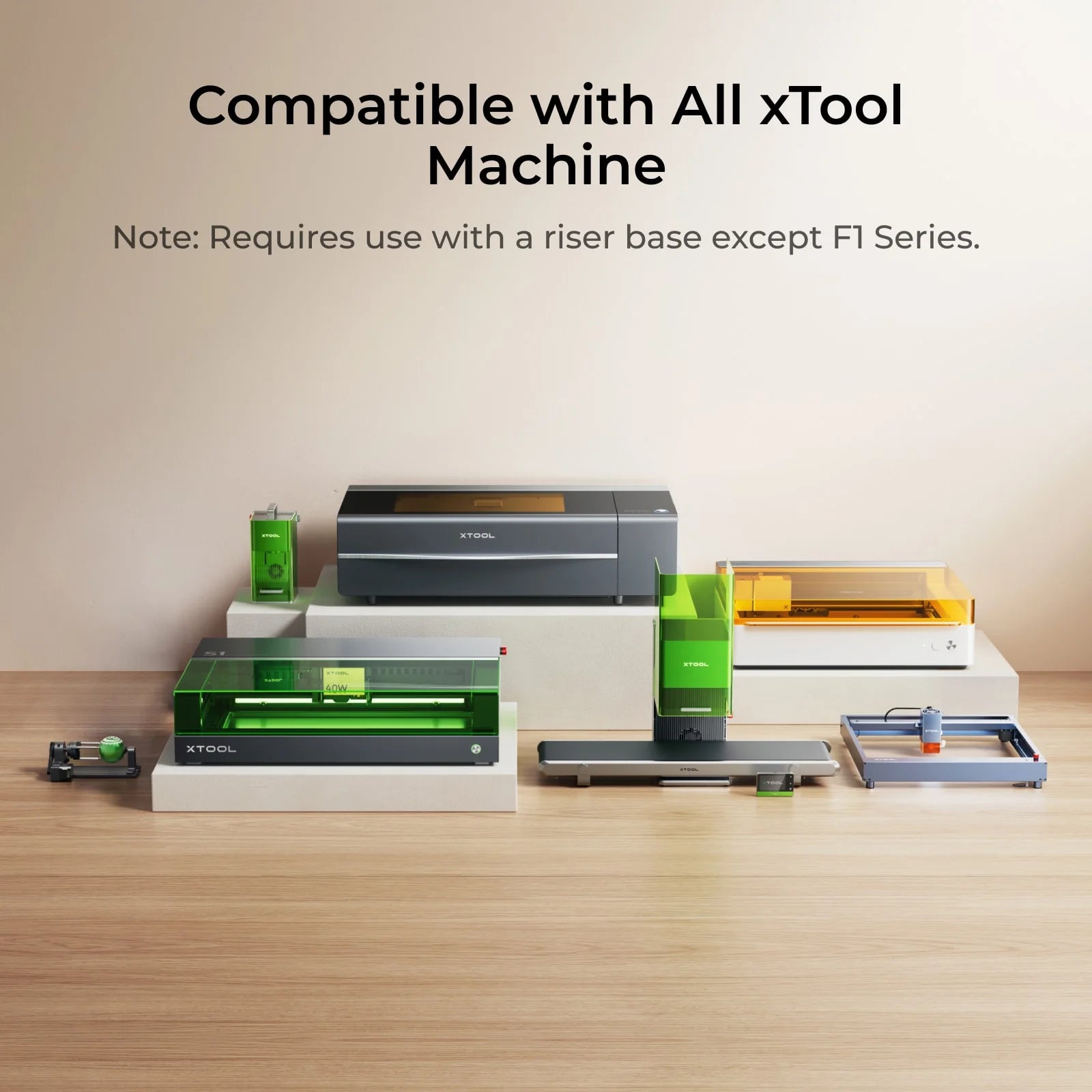 xTool RA2 Pro – 4-in-1 Rotary Attachment for Laser Engraver