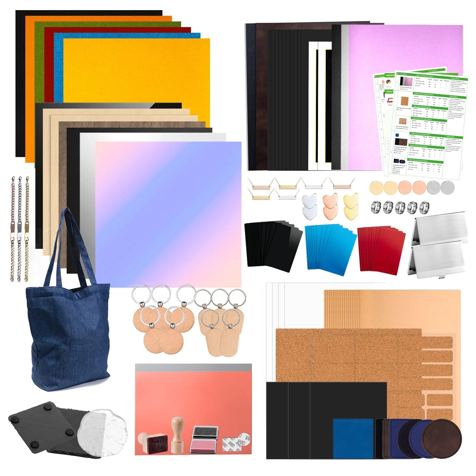 xTool Ultimate Laser Material Kit – 155pcs