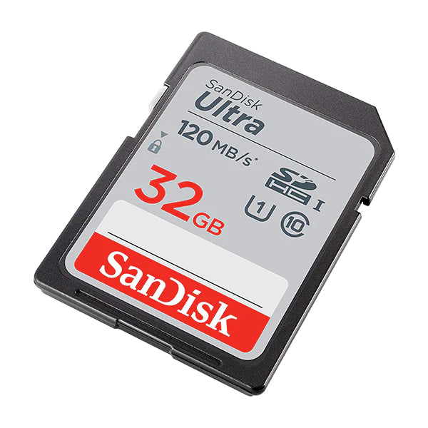 بطاقة SanDisk Ultra® SDHC™ UHS-I وبطاقة SDXC™ UHS-I سعة 32 جيجابايت/ 120 ميجابايت/ثانية - SDSDUN4-032G-GN6IN