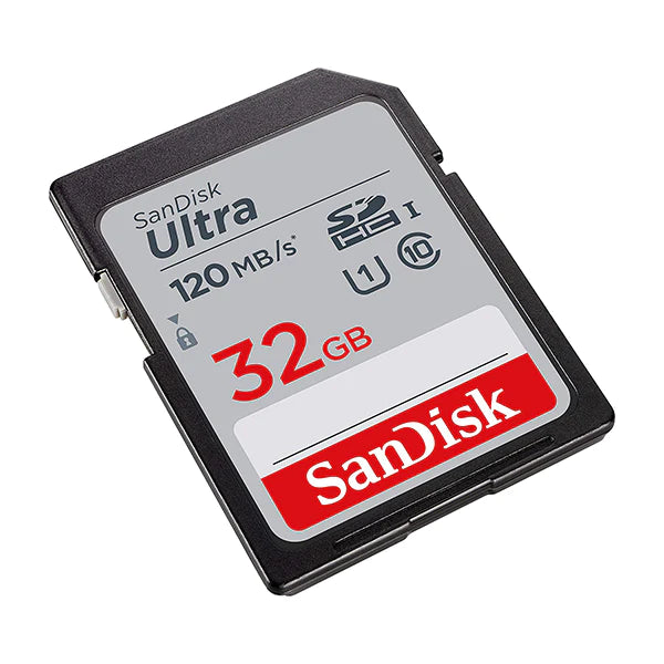 بطاقة SanDisk Ultra® SDHC™ UHS-I وبطاقة SDXC™ UHS-I سعة 32 جيجابايت/ 120 ميجابايت/ثانية - SDSDUN4-032G-GN6IN