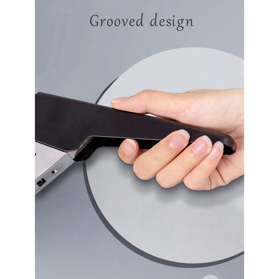 Large Size Heavy Duty Stapler – Long Arm, Effortless, Thickened Bookbinding Machine, Binds 100-120 Pages / 13mm Staples Pin 23/13