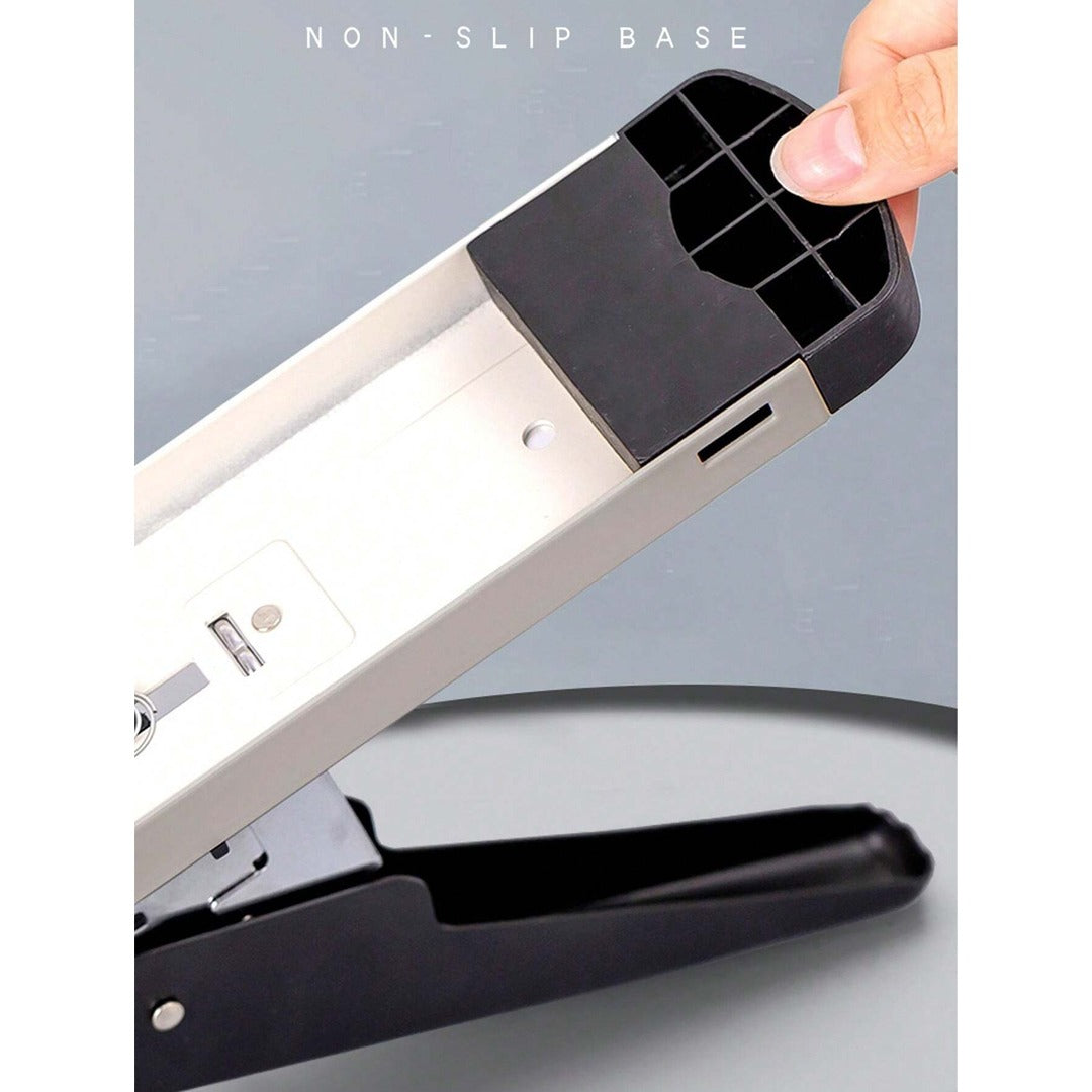 Large Size Heavy Duty Stapler – Long Arm, Effortless, Thickened Bookbinding Machine, Binds 100-120 Pages / 13mm Staples Pin 23/13