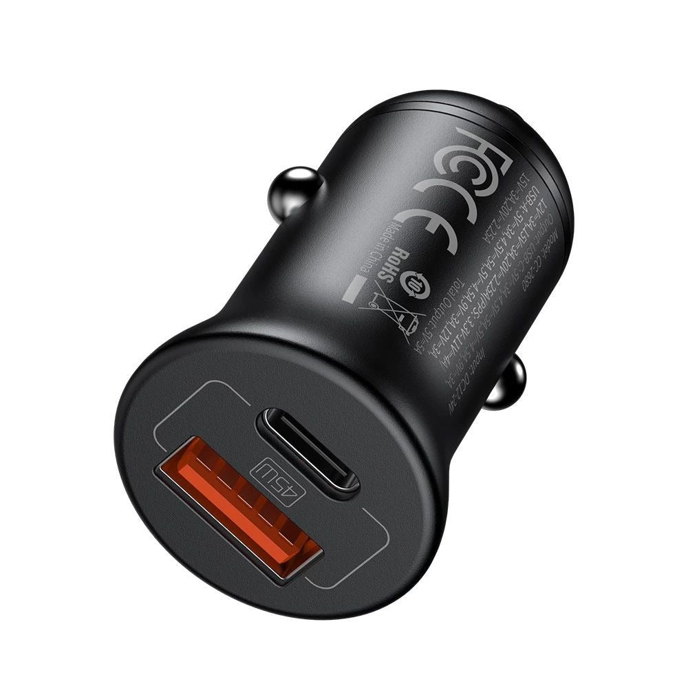 شاحن السيارة Mcdodo CC-2680 شاحن السيارة USB+USB-C PD ثنائي المنفذ، 45 واط، 5 أمبير