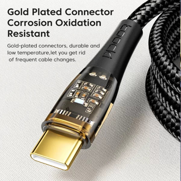 Aspor A153 240W Fast Charging Cable – Type-C to Type-C / 1.8m