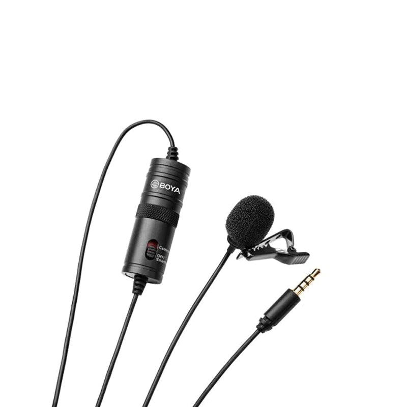 ميكروفون BOYA Lavalier Microphone مع موصل XLR - أسود